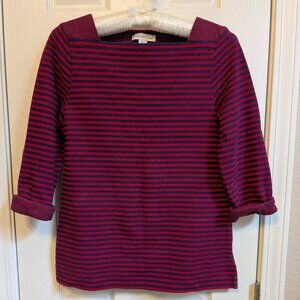 Coldwater Creek Boatneck Striped Knit Top